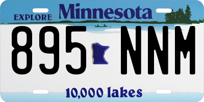 MN license plate 895NNM