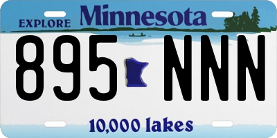 MN license plate 895NNN