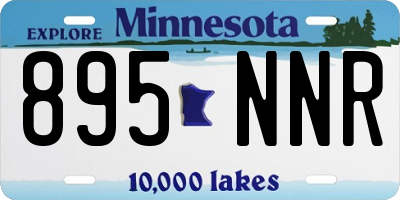 MN license plate 895NNR