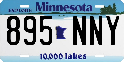 MN license plate 895NNY