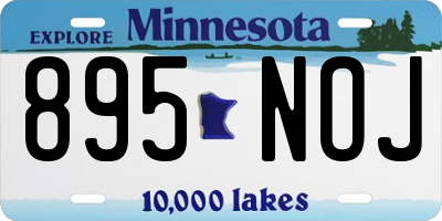 MN license plate 895NOJ