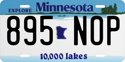 MN license plate 895NOP