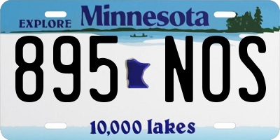 MN license plate 895NOS