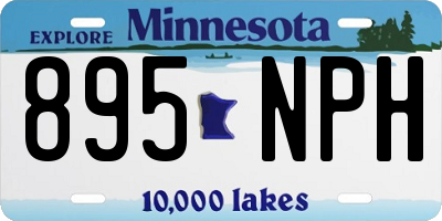 MN license plate 895NPH