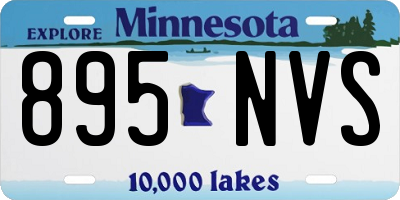 MN license plate 895NVS