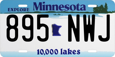 MN license plate 895NWJ