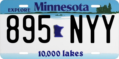 MN license plate 895NYY