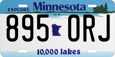 MN license plate 895ORJ