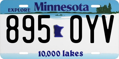 MN license plate 895OYV