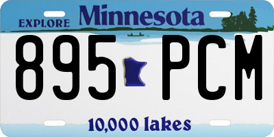 MN license plate 895PCM