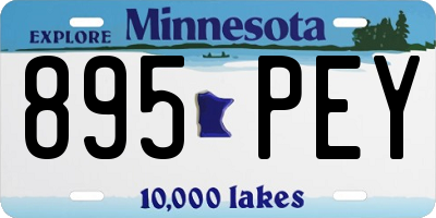MN license plate 895PEY