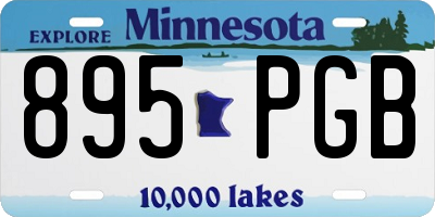 MN license plate 895PGB