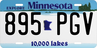 MN license plate 895PGV