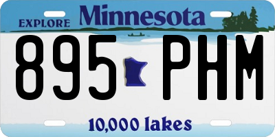 MN license plate 895PHM