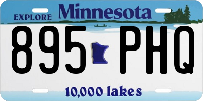 MN license plate 895PHQ