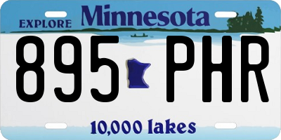 MN license plate 895PHR