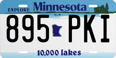 MN license plate 895PKI
