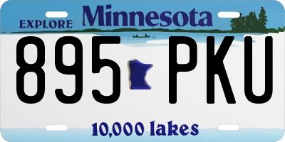 MN license plate 895PKU