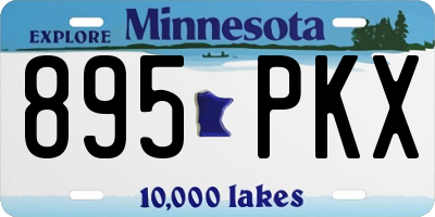 MN license plate 895PKX