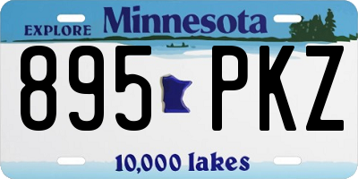 MN license plate 895PKZ