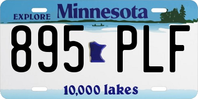 MN license plate 895PLF
