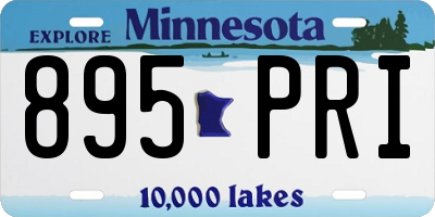 MN license plate 895PRI