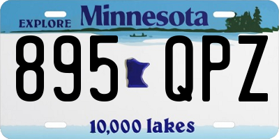 MN license plate 895QPZ