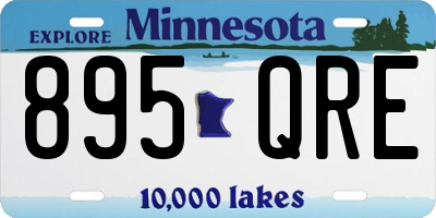 MN license plate 895QRE