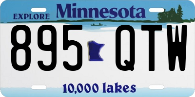 MN license plate 895QTW