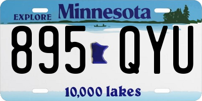MN license plate 895QYU