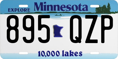 MN license plate 895QZP