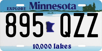 MN license plate 895QZZ
