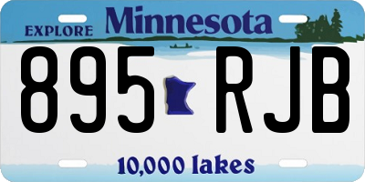 MN license plate 895RJB