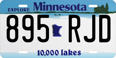 MN license plate 895RJD