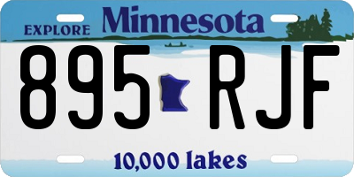 MN license plate 895RJF