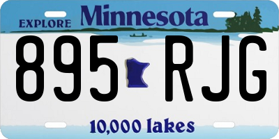 MN license plate 895RJG
