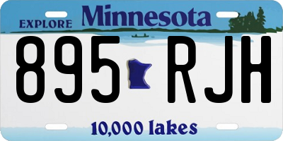 MN license plate 895RJH