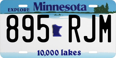 MN license plate 895RJM