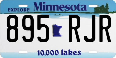 MN license plate 895RJR
