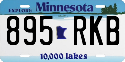 MN license plate 895RKB