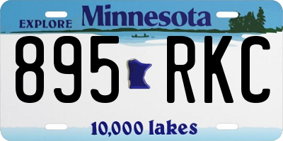 MN license plate 895RKC