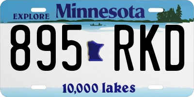 MN license plate 895RKD