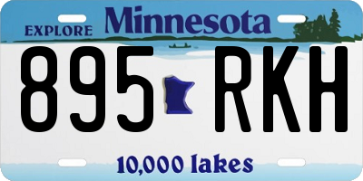 MN license plate 895RKH