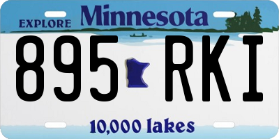 MN license plate 895RKI
