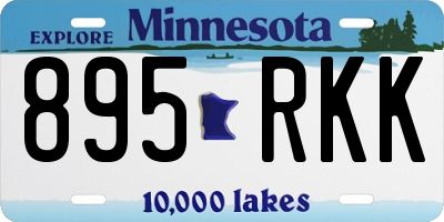 MN license plate 895RKK