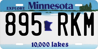 MN license plate 895RKM