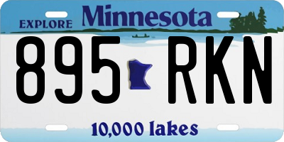MN license plate 895RKN