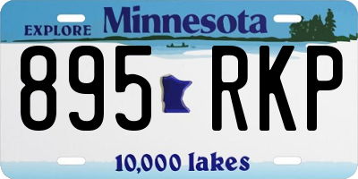 MN license plate 895RKP