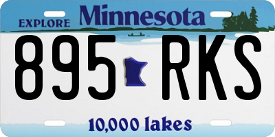 MN license plate 895RKS