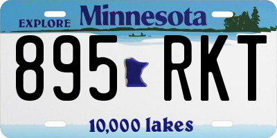 MN license plate 895RKT